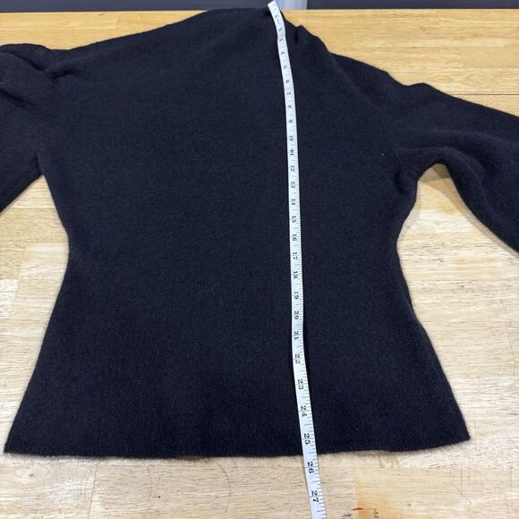 ALC Kenley Sweater Off the Shoulder Black Large Wool Alpaca Chic Modern Lux EUC - Picture 7 of 14